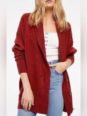 FREE PEOPLE Sweaters  Eucalyptus Cardigan Sweater S